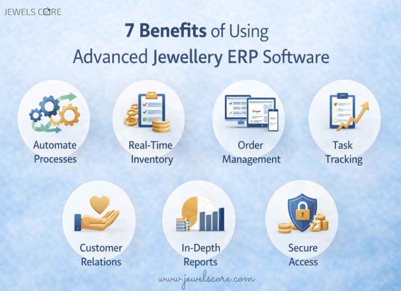 Jewels Core Benefits of using the Advanced Jewellery ERP Software